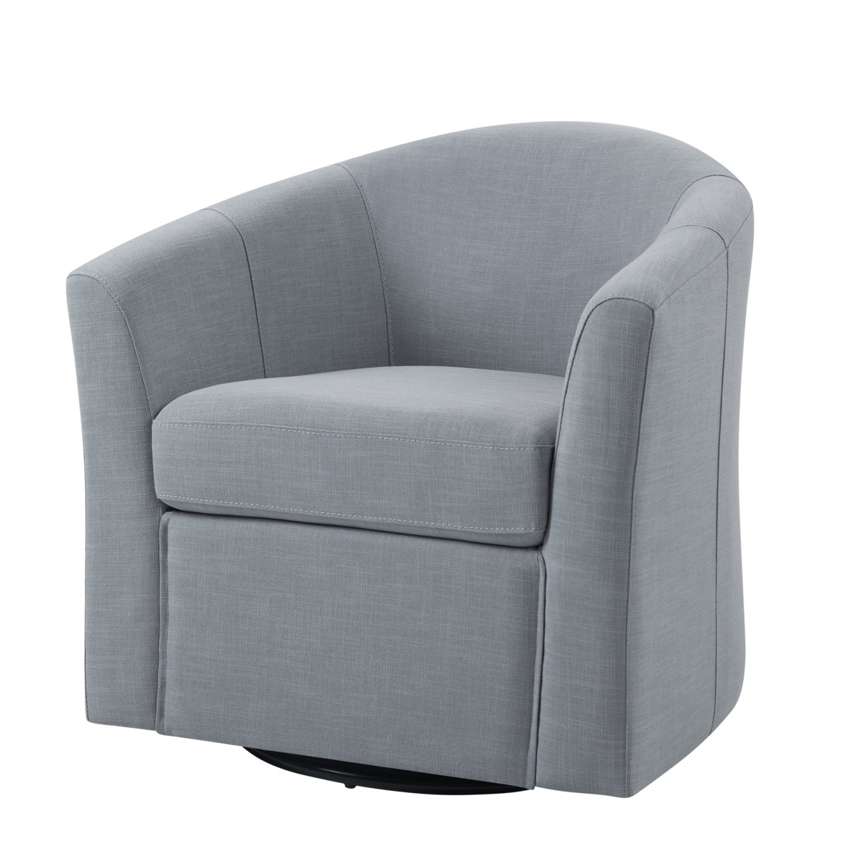 Aunna Upholstered Swivel Barrel Chair